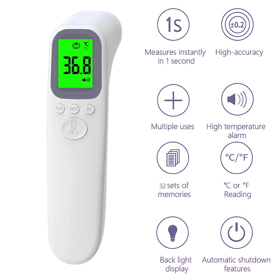 Infrared Thermometer Digital LCD Body Measurement Kids Adult Fever IR Children NonContact Termometrometer