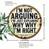 Funny Round Metal Wall Sign Home Decor Gift
