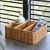 Imitation Rattan Desktop Organizer Box