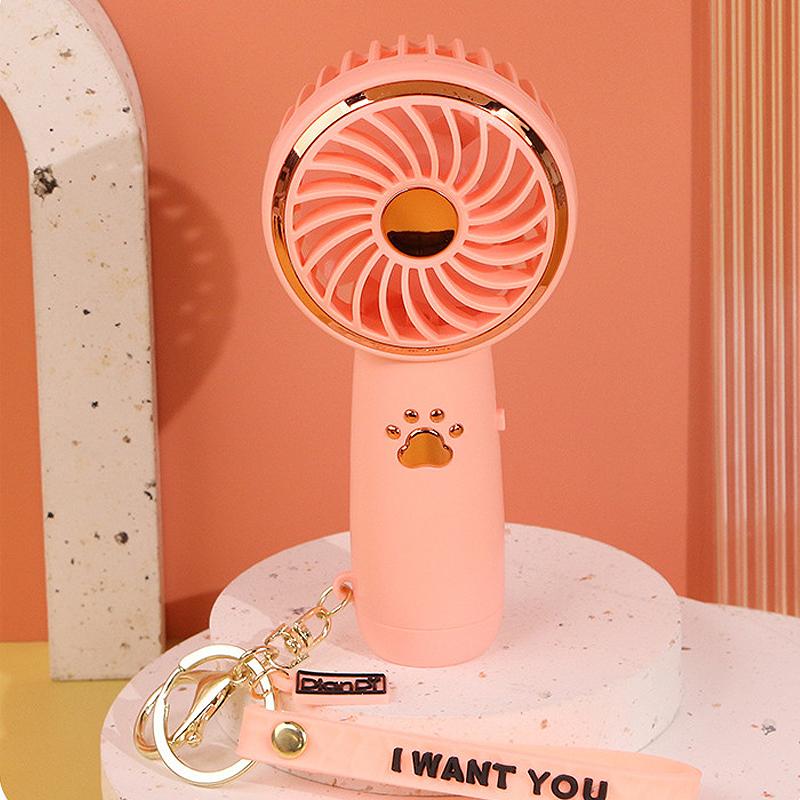 Summer Mini Fan Cute Cartoon Portable Charging Usb Handheld Fan Student Outdoor Fan Cooling Electric Fan Outdoor Fans