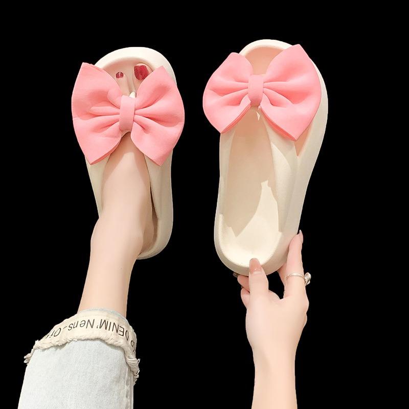 

Сандалии на толстой подошве для женщин, тапочки с застежкой-бабочкой для женщин 36-37 белый