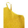 Damen Smocked Neckholder Maxikleid Ärmellos A-Linie Lässig Sommer Sonnentuchkleid