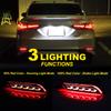 2PCS For Toyota Camry SE XSE 2018-2025 LED Rear Fog Lamp Car LED Bumper Light Brake Light Turn Signal Indicator Reflector