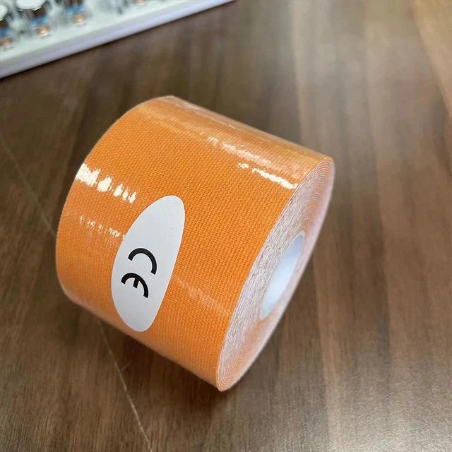 

Предварительно вырезанный мышечный пластырь для спортивной ленты на колени - кинезиологический спортивный бандаж для мужчин 5cm*5m оранжевый