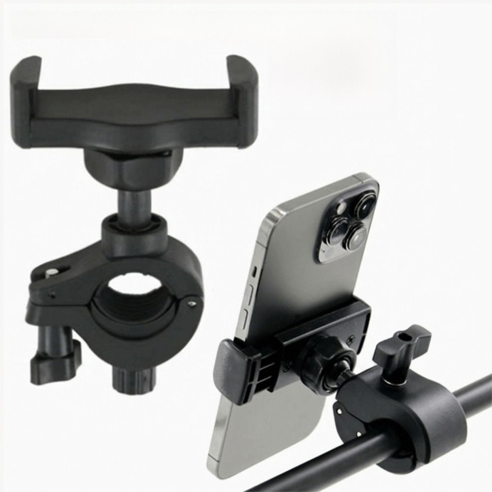 Round Pipe Clamp Phone Holder 360 Rotating Handlebar Mount Universal Phone Bracket Live