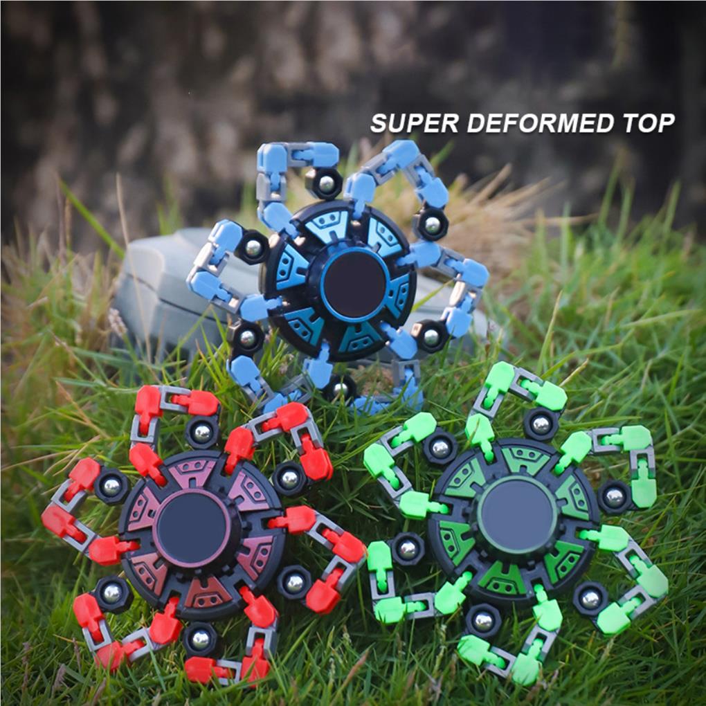 Spinning Toy Interesting Rotation Playthings Colorful Transforming Rotating Chain Toys Festival Gift Stress Relief Plaything