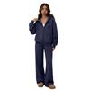 Women's Two Piece Hoodie Set with Wide Leg Pants Casual Tracksuit Outfit