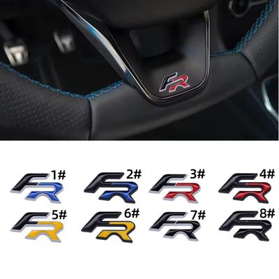 1 Pièce 3D Métal Emblème de Volant de Voiture Autocollant Badge pour Mk2 Mk3 Ateca Ibiza Leon VZ Cupra Tarraco Alhambra Exeo Arona Course de Formule