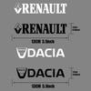 4PCS Car Styling Body Fender Trunk Rearview Mirror Decoration Stickers For Renault DACIA Fluence Scenic Loguna Trafic Koleos ZOE PP24