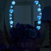 Blue Stars And Hearts Glow-In-The-Dark Toilet Sticker Self-Adhesive Removable Wall Sticker Bathroom Decoration Car Sticker