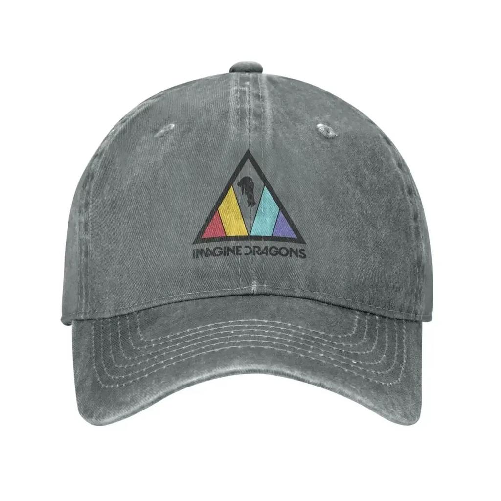 American Pop Rock Music Baseball Caps Classic Distressed Washed Imagine Dragons Band Headwear Unisex Style Outdoor  Caps Hat