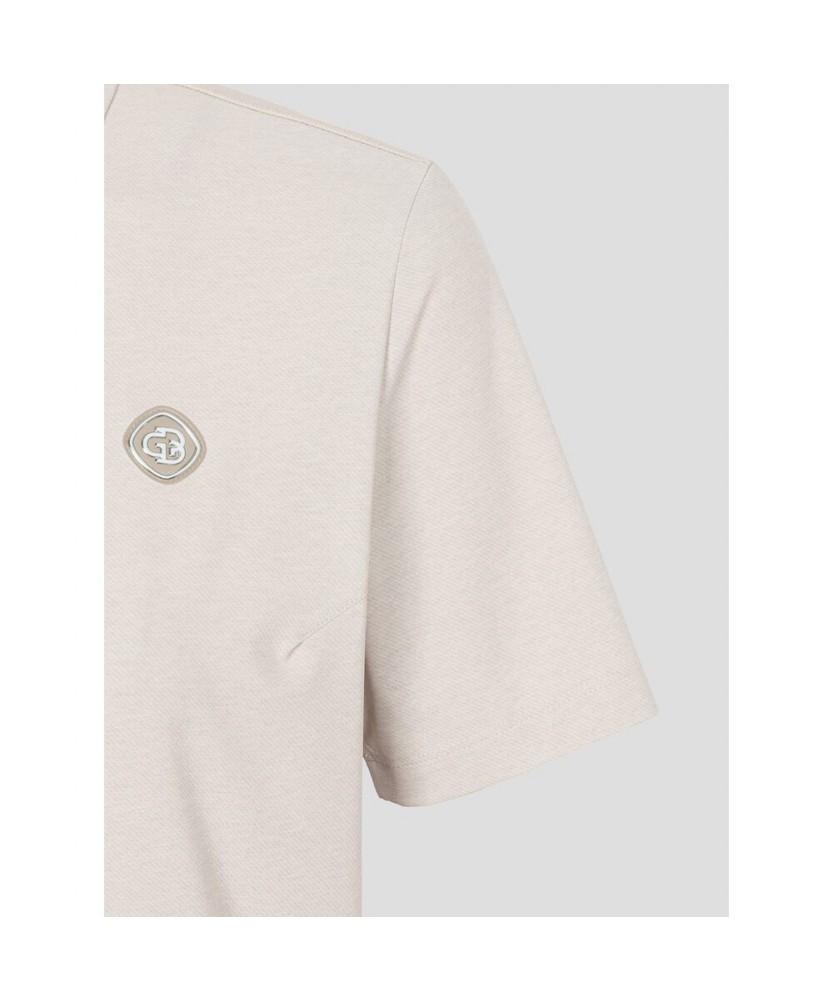 Beanpole Golf [B_Under] Women'S Woven Mix Short Sleeve Pullover - Beige