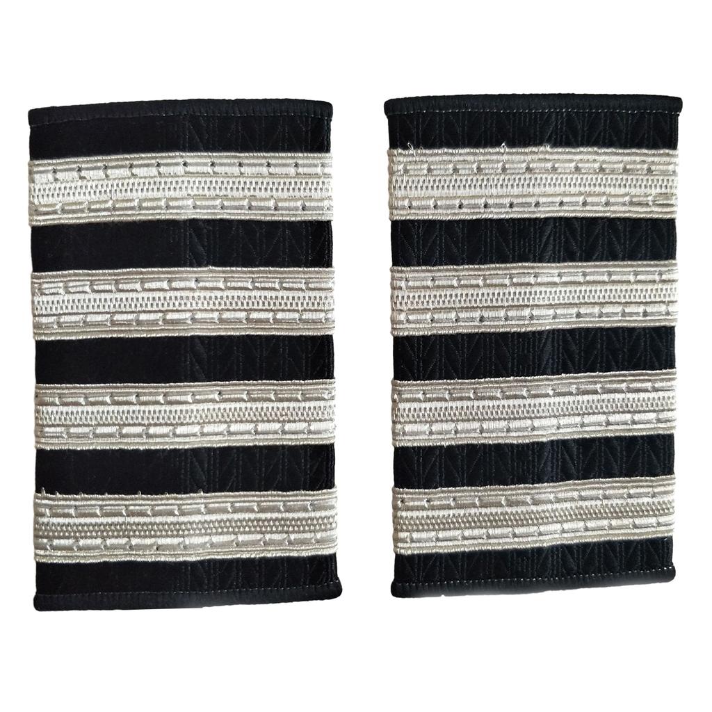 1 Pereche Epoleti Pilot Profesionist Epoleti Uniformă Căpitan Bare de Umăr Uniformă Epolet pentru Cosplay Spectacole de Scenă