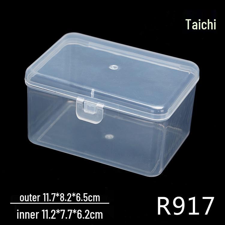 Rectangular Transparent Plastic Storage Box for Accessories and Screws