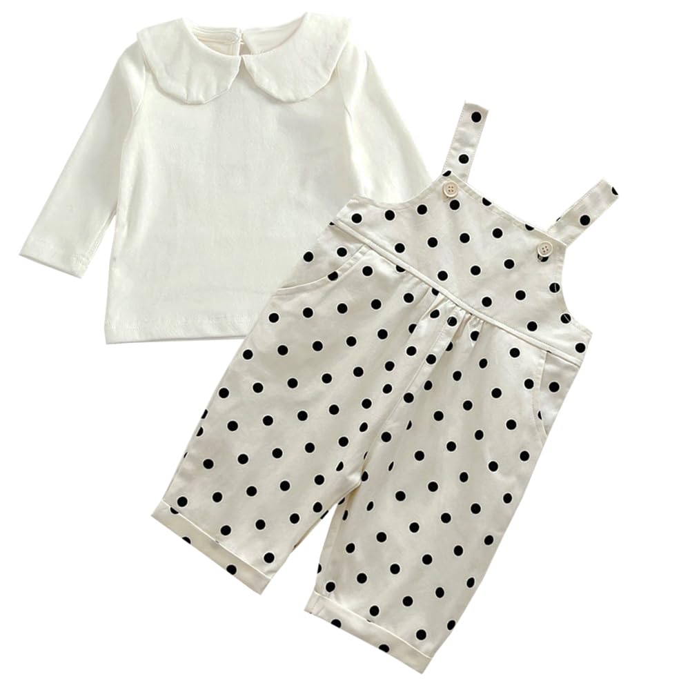 Reegoo Peter Baby Romper Coveralls for Long Polka Size Ages Months Girls, Overalls, Cotton, Fall/Winter, Sleeve, Dot, 73, 6-9