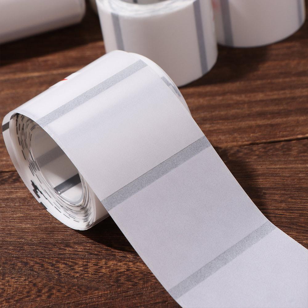 230Pcs Transparent Blank Label Sticker Square/Round Waterproof Self-Adhesive Label DIY Tear Resistant Thermal Printing Paper