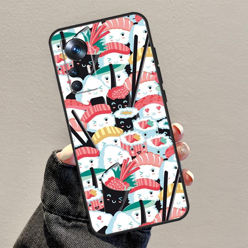 Kawaii Sushi Crowd For Xiaomi 13 12 Lite 11T 12T Pro 12X Phone Case For POCO F5 X3 X5 Pro M6 X4 F4 GT M5s F3