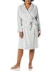 Amazon Essentials Soft Brushed Plush Light Size 3XL Plus Robe, Mid-Length, Women's, Gray,