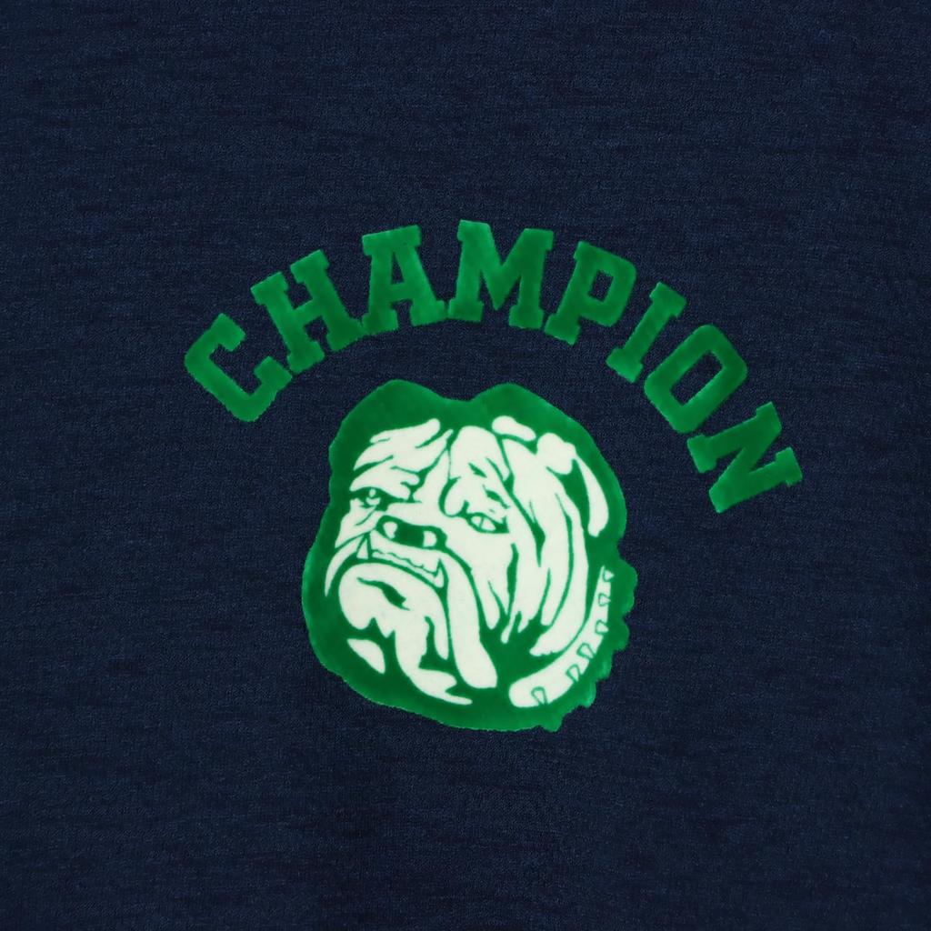 Champion Navy Short Sleeve Polo UV Flock Print Men's Shirt, C3-BG305, Quick-Drying, Protection,