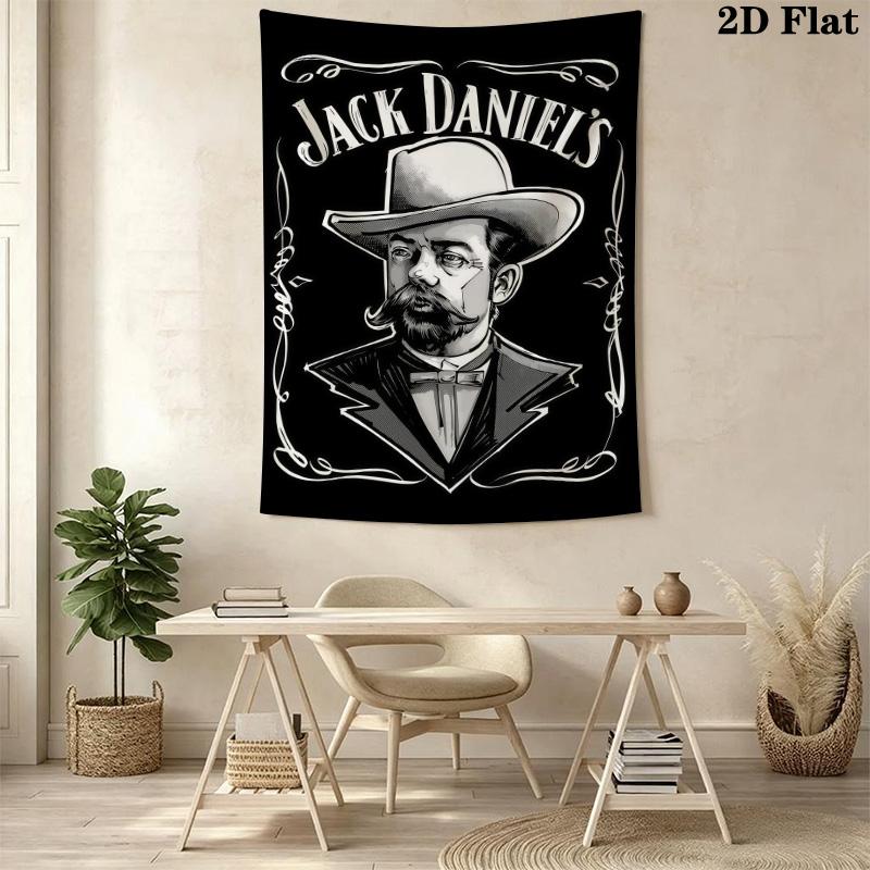 Jack Daniel'S Timeless Tennessee Whiskey Tapestry Fashion Print Background Cloth Wall Covering Decoration Work Of Art Wall Decoration