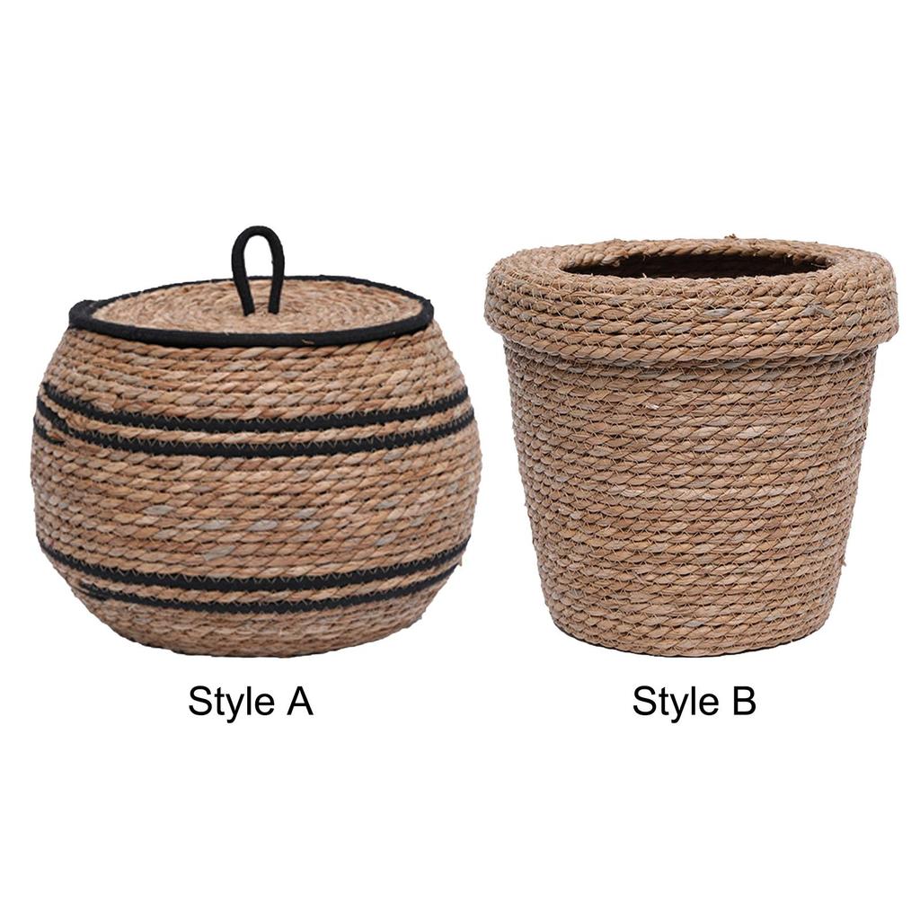 Woven Planter Basket Decorative Storage Basket for Porch Farmhouse Office