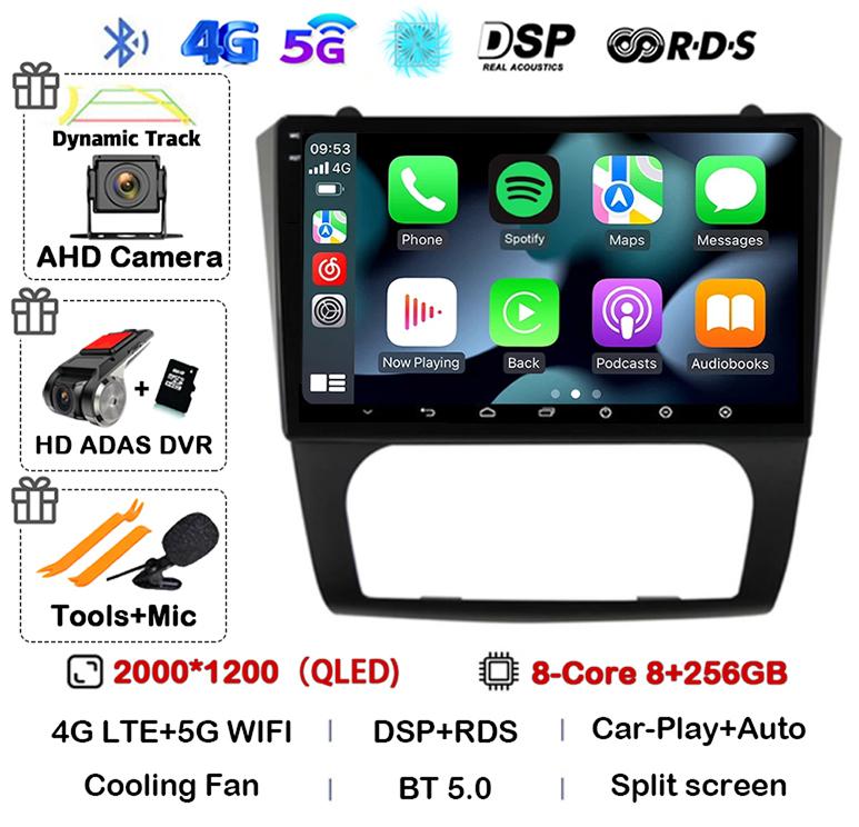 Android 14 Carplay+Auto WIFI+4G BT Car Radio Stereo For Nissan Altima Teana 2008 2009 2010 2011 2012 Multimedia Video Player GPS