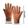 Suede Cycling Gloves for Men Winter Thick Gloves Hiking Polyester Touch Screen Warm Fluffy Motorcycle Soft Delivery Riders Glove