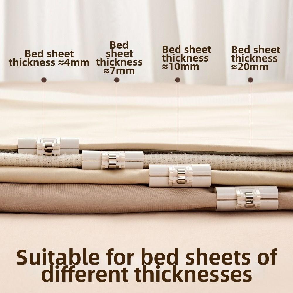 6Pcs Invisible Bed Sheet Clips Non Slip Quilt Cover Fastener New Mattress Sheet Buckle