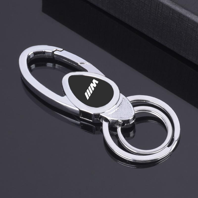 New Fashion All-Metal Alloy Car Emblem Key Chain Key Ring For BMW M Emblem M5 M3 E46 E36 E34 F10 E90 F30 E60 F30 E53 E30 E92 E87 gjvc84
