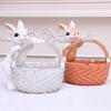 New Easter Spot Creative Bamboo Basket Rabbit Resin Decoration Decoration Party  Wedding wedding  wedding farmhouse decor