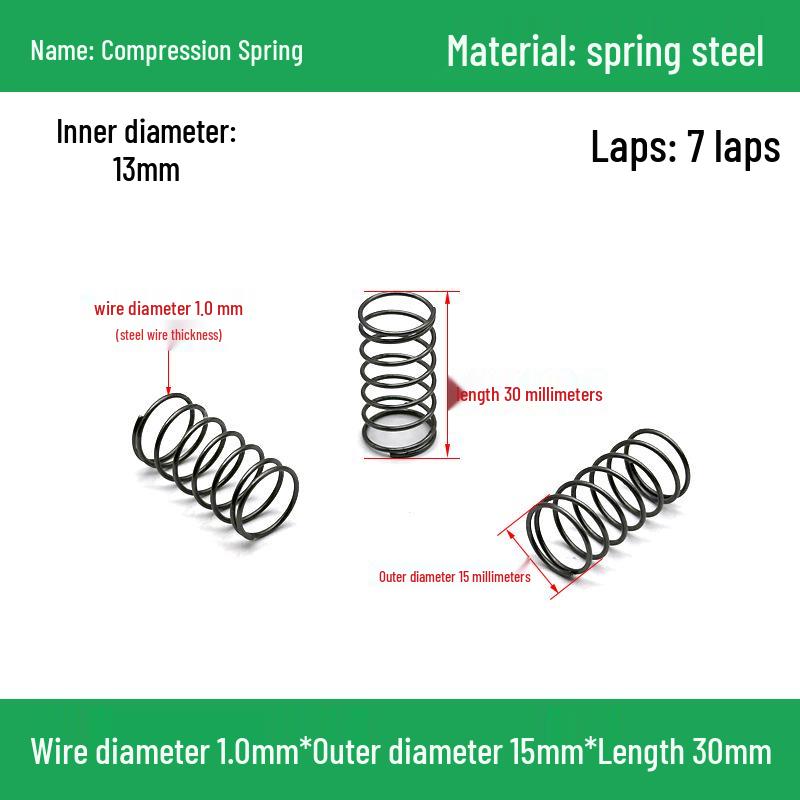 Heavy Duty Y-Type Compression Spring Shock Absorber, 1.0mm Wire Diameter, Outer Diameter 5-20mm.