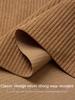 Corduroy Fabric Plain Medium Thick Strip Winter By The Meter for Clothes Bags Pant Shirts Sofa Sewing Soft Cloth Wearable Yellow