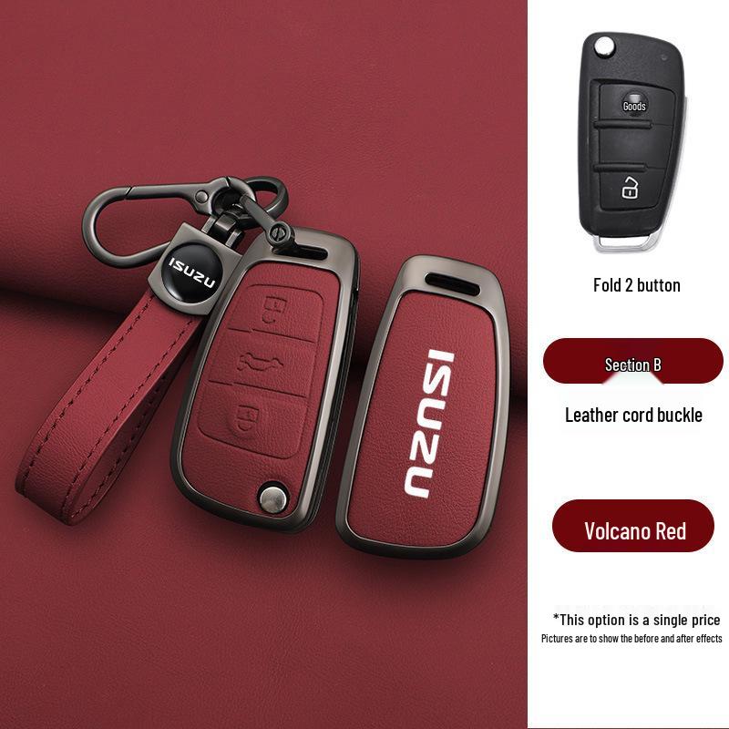 Jiangxi Isuzu Rui Mai Key Case Compatible with Mu-X, Mu You Xia, D-Max, Ling Tuo - Stylish Shell Buckle for Men & Women