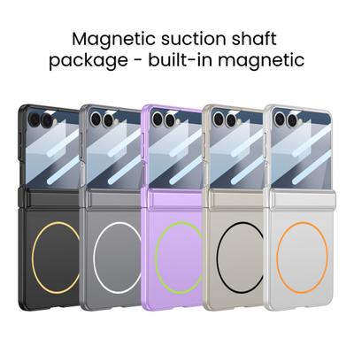Kryt na telefon pro Samsung Z Flip 7 Magnetická ochrana pantu Ochranné pouzdro s vestavěnou ochranou displeje Pouzdro pro bezdrátové nabíjení
