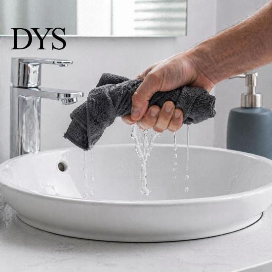 Eco Friendly Water Only Cleaning Wipes 5PCS Cloth, Thickened Reusable Microfiber Lint-Free Excellent Professional Grade Grease Removal Rags Absorption