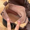 Fashion GKTINOO Lace Up Women Ankle Boots British Platform Shoes Woman Autumn Winter Short Boots Thick Sole Genuine Leather Women Shoes