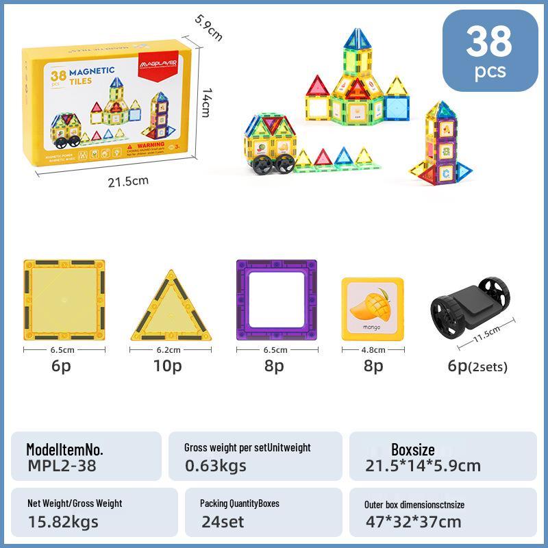 3C Certified Magnetic Transparent Window Puzzle Toy for Kids' Educational Development