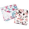 Bloom Gauze Touch Bath Set of 2 In Different Made In Senshu Cotton Towels, Colors, Japan, Absorbent, Quick-Drying, Cute, Towel, 100% (Verish