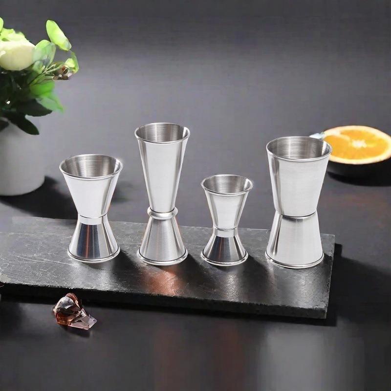 Stainless Steel Cocktail Shaker Measure Cup Rink Spirit Measure Jigger, Kitchen Bar Tools, 15 Ml, 30ml, 20 Ml, 40ml, 30ml, 50ml
