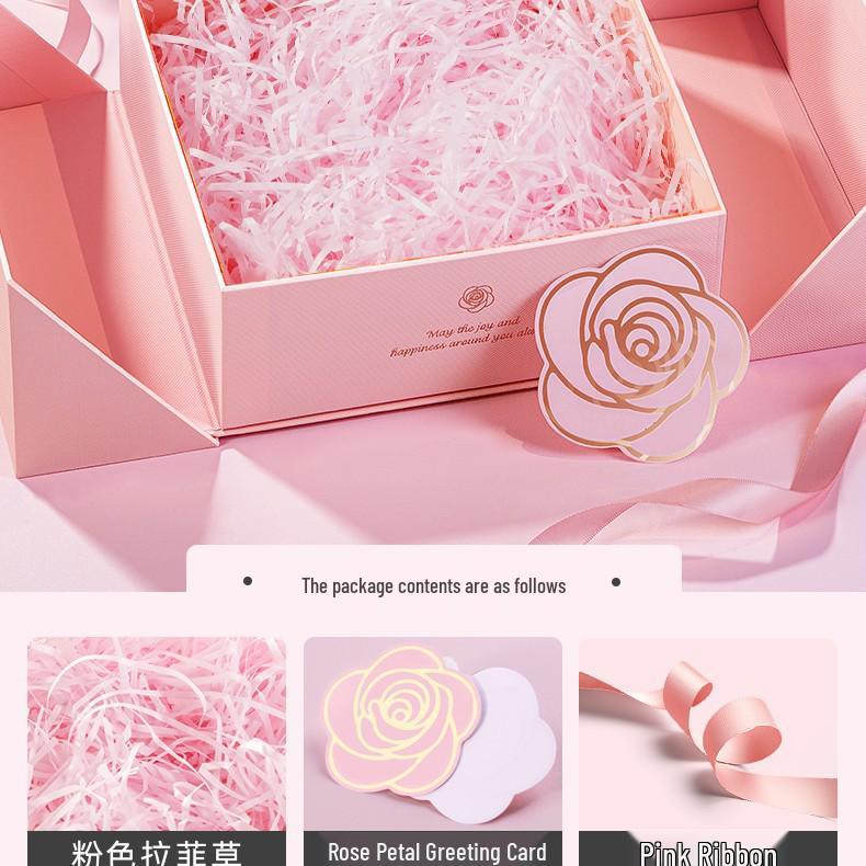 Elegant Pink Gift Box for Women - Ideal for Birthdays, Lipstick, Perfume & High-End Surprises