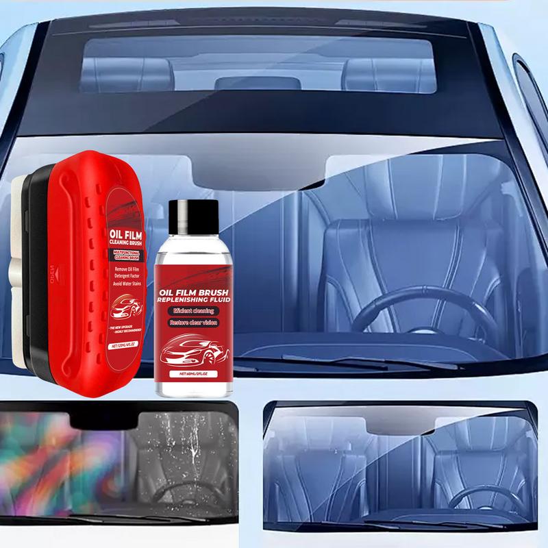 

Car Window Cleaner Powerful Windshield Cleaner & Oil Film Remover Windshield Cleaning Tool Car Glass Cleaning Brush Powerful