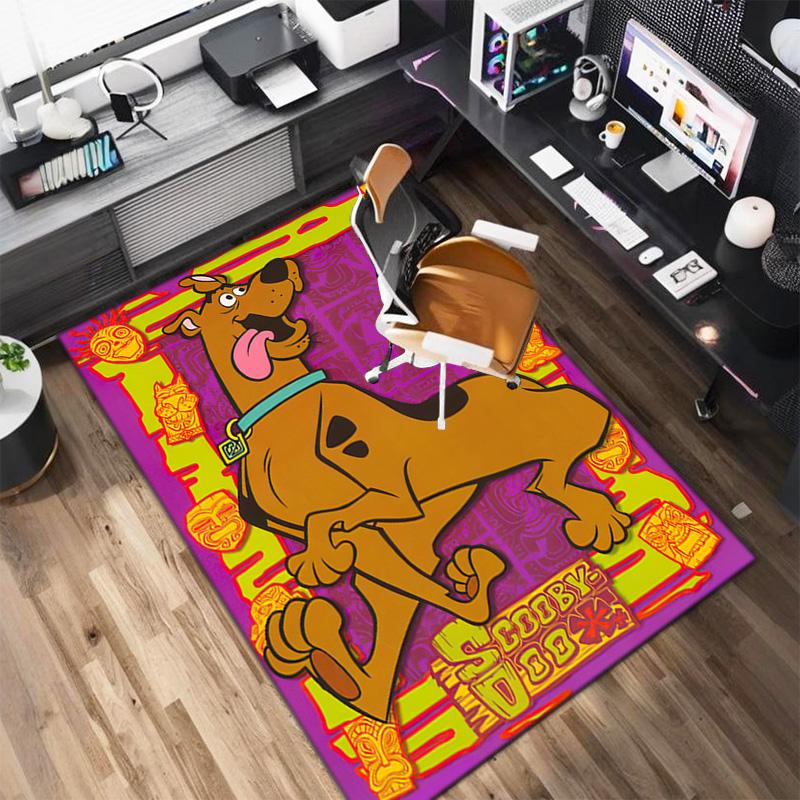 Halloween cartoon comedy adventure movie Scooby-Doo carpet is suitable for living room and bedroom doormats office balcony decorative carpet V12