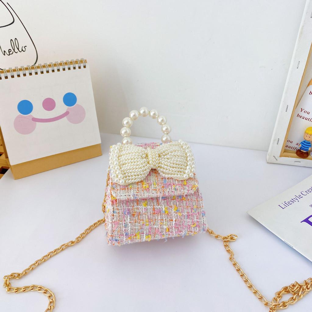 Adorable Mini Children's Crossbody Bag Cute Princess Style Soft Canvas Fashionable Design For Girls With Colorful Options