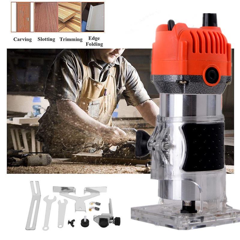 Trim Router Edge Electric Woodworking Engraving Machine Carpentry Wood Edge Repair Milling Cutter