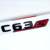 Letters Numbers Emblem C63 C63s V8Biturbo for Mercedes Benz AMG Car Fender Trunk Rear C205 S205 W205 Logo Sticker