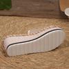 Women's Espadrilles Wedge Sandals Platform Slip On Slide Sandals Open Toe Bohemia Mules Summer Beach Casual Heels Sandals