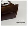 2026 Women's Retro Suede Tote: Large Capacity, Versatile Single Shoulder Bag for Autumn/Winter Commuting
