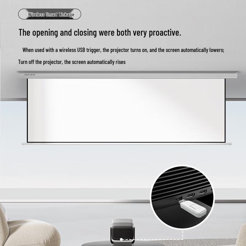 JmGO 100-inch Smart Laser Projector Screen (Floating Edition)