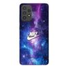 Case For Samsung Galaxy A72 White Nike Logo Colorful Space Maniacase