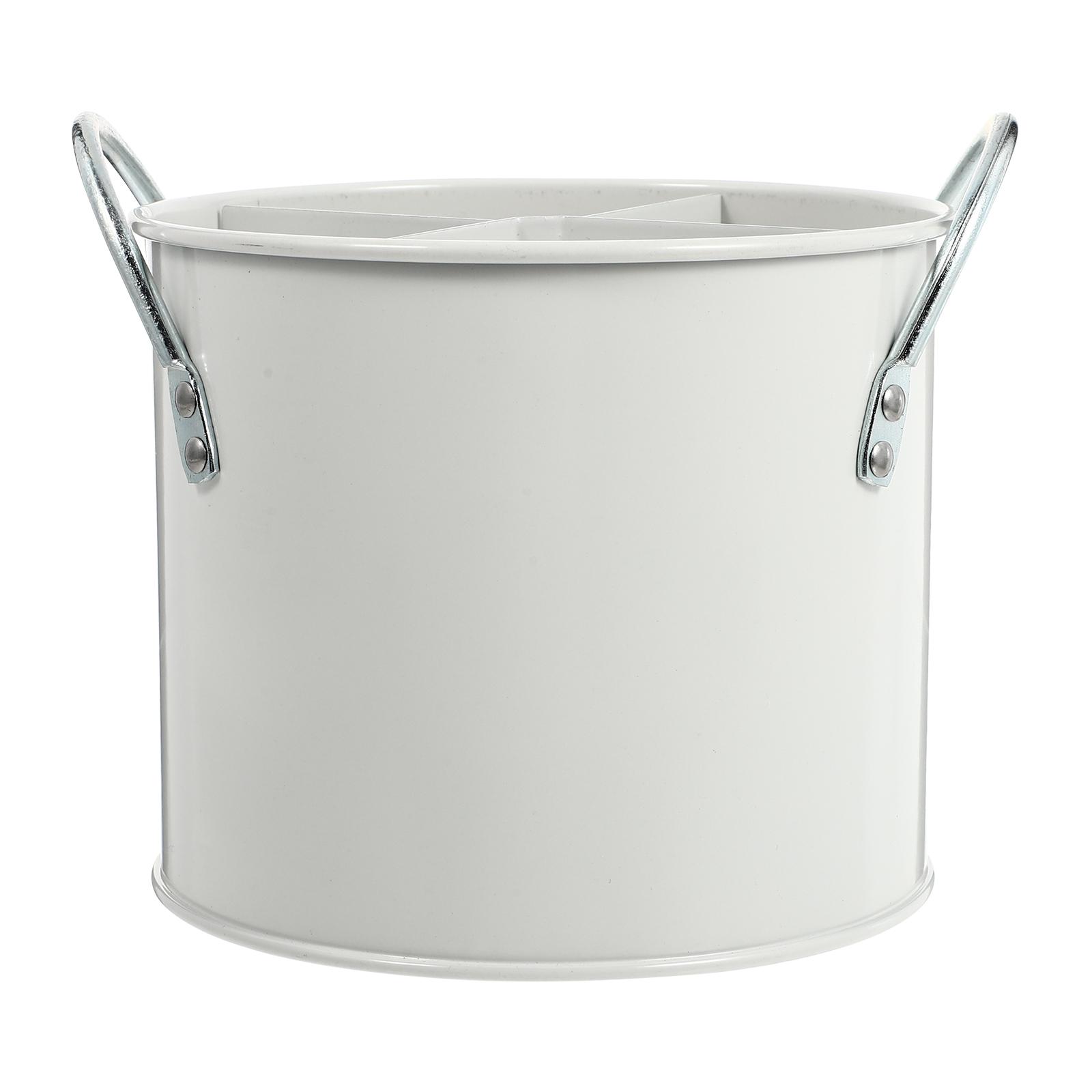 1pc Iron Tableware Bucket Kitchenware Jar Storage Organizer Chopsticks Bucket For Home Domestic Use Multi-Function